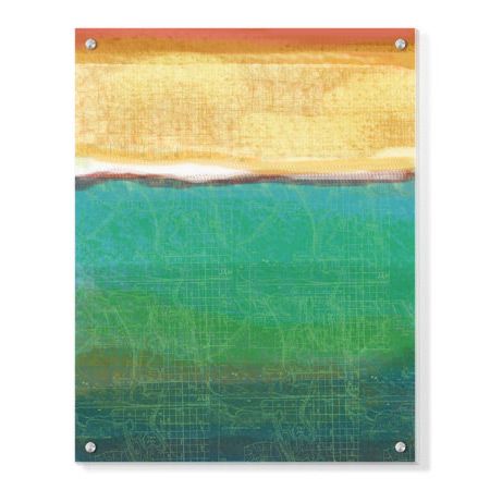 Jan Weiss Limited Edition Ready to Hang Giclee on Clear Acrylic: "Earthly Origin I"