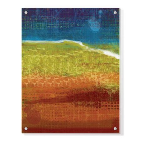 Jan Weiss Limited Edition Ready to Hang Giclee on Clear Acrylic: "Earthly Origin II"