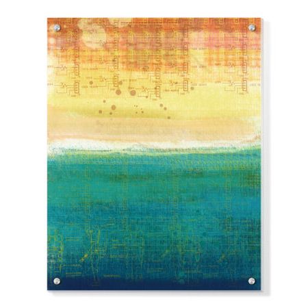 Jan Weiss Limited Edition Ready to Hang Giclee on Clear Acrylic: "Earthly Origin III"