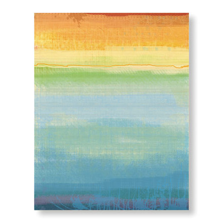 Jan Weiss Limited Edition Ready to Hang Giclee on Sustainable Bamboo: "Earthly Origin IV"