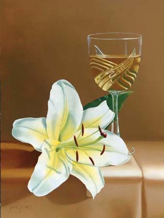 Jane Jones Handsigned & Numbered Limited Edition Giclee on Canvas:"Moment of Gold "