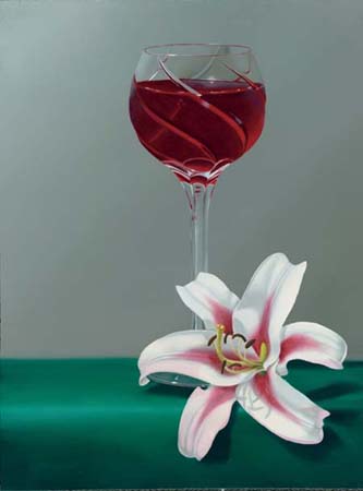 Jane Jones Handsigned & Numbered Limited Edition Giclee on Canvas:"Ruby Moment "