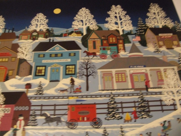 Jane Wooster Scott Artist Signed Serigraph Print: "'Yesteryear in the Blue Ridge Summit"
