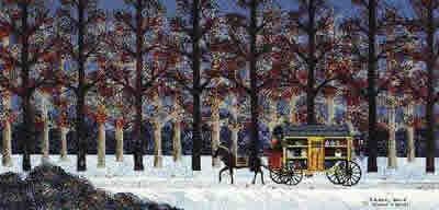 Jane Wooster Scott Hand Signed and Numbered Limited Edition Lithograph:"A Lonely Trek"