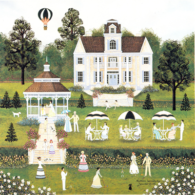 Jane Wooster Scott Hand Signed and Numbered Limited Edition Lithograph:"Southern Serendipity"