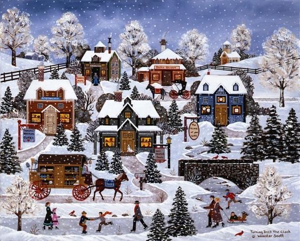 Jane Wooster Scott Hand Signed and Numbered Limited Edition Lithograph:"Turning Back The Clock"