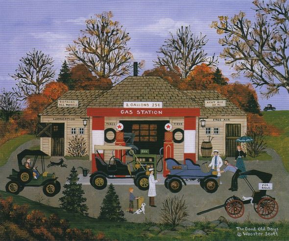 Jane Wooster Scott Hand Signed and Numbered Limited Edition Print: "The Good Old Days "