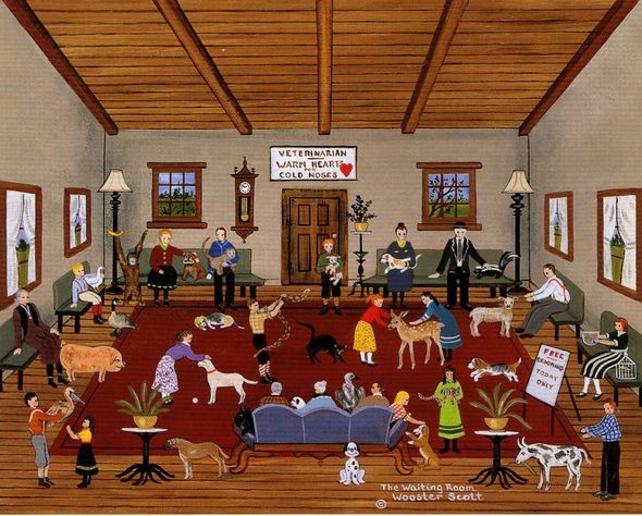 Jane Wooster Scott Handsigned and Numbered Limited Edition: "Waiting Room"