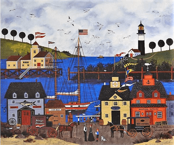 Jane Wooster Scott Limited Edition Artist Proof Lithograph on Paper: "The Maine Attraction"