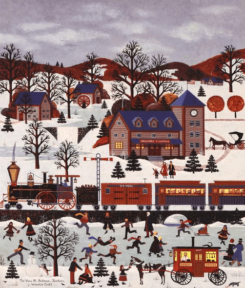 Jane Wooster Scott Limited Edition Artist Proof Lithograph on Paper: "The View at Ardmore Junction"