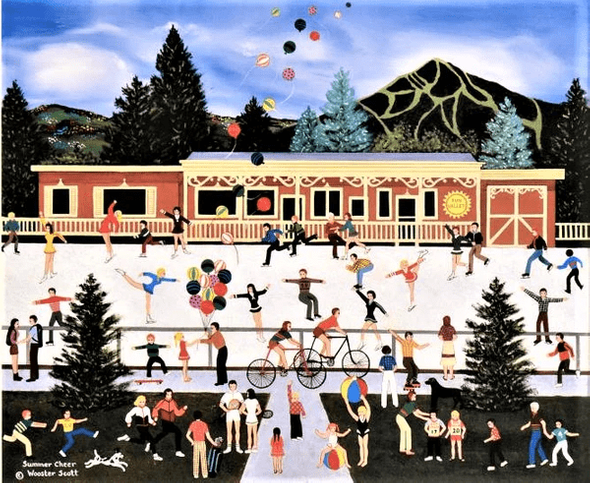 Jane Wooster Scott Limited Edition Artist Proof Offset Lithograph on Artist Paper: "Summer Cheer"