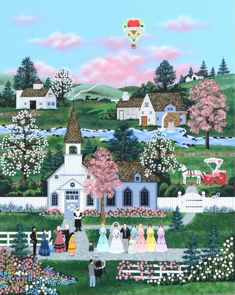 Jane Wooster Scott Limited Edition Artist Proof Serigraph on Paper: "A Moment to Cherish"