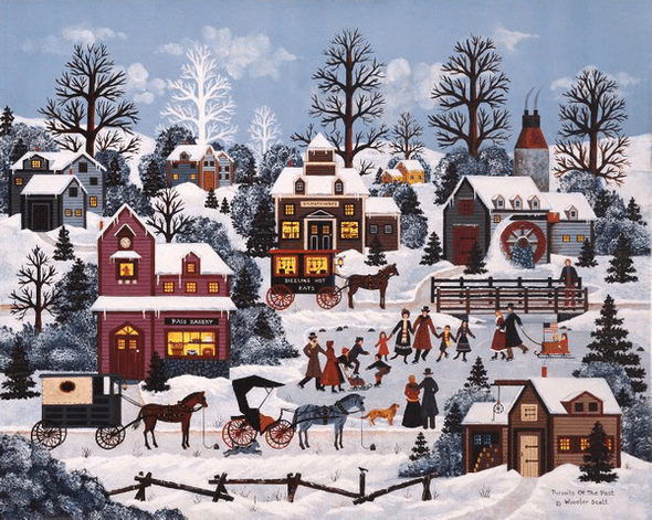 Jane Wooster Scott Limited Edition Lithograph on Paper: "Pursuits of the Past"