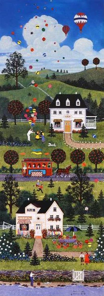 Jane Wooster Scott Limited Edition Lithograph on Paper: "Summer Sparkle"