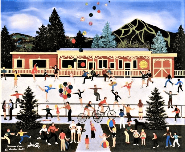 Jane Wooster Scott Limited Edition Offset Lithograph on Artist Paper: "Summer Cheer"