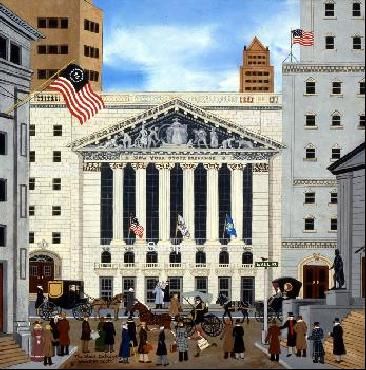 Jane Wooster Scott Limited Edition Print:"The Stock Exchange "