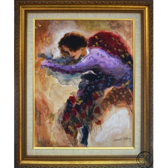 Janet Treby Giclee on Canvas; Hand Signed and Numbered by the Artist: "Summer Breeze Framed"