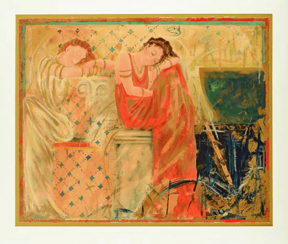 Janet Treby Limited Edition Serigraph on Paper: "Dreams of Thera"