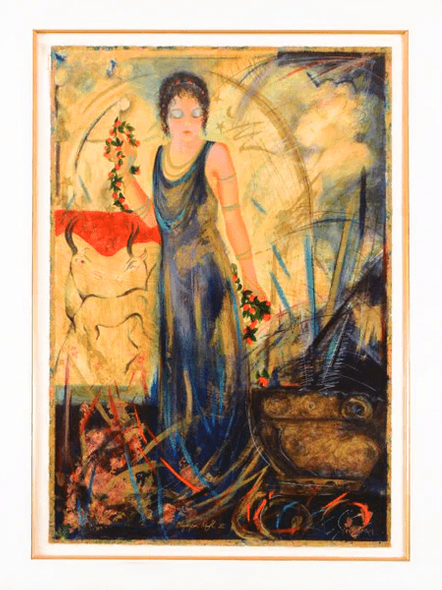 Janet Treby Limited Edition Serigraph on Paper: "Olympian Myth III"