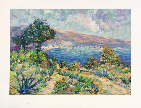 Jaqueline KaminArtist Signed Limited Edition Serigraph: "BEACH SIDE PATH" Jaqueline KaminArtist Signed Limited Edition Serigraph: "BEACH SIDE PATH"