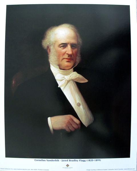 Jared Bradley Estate Lithograph Print:"Cornelius Vanderbilt"