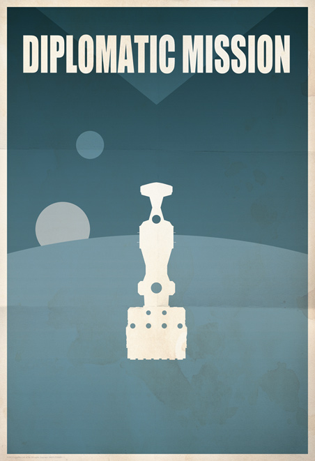 Jason Christman Limited Edition Star Wars Giclee on Paper:"Diplomatic Mission"