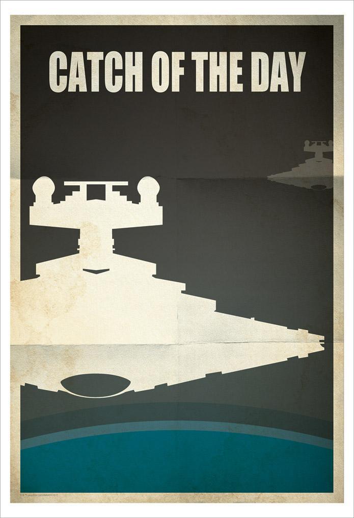 Jason Christman Limited Edition Star Wars Giclee on Paper:"Catch of the Day"