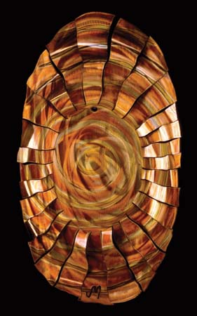 Jason Mernick Torch Painter Original Metal Art :"SUN (Copper)"