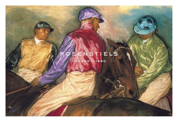 Jay Boyd Kirkman Hand Numbered Limited Edition Print on Paper :"Jockeys before the Start"