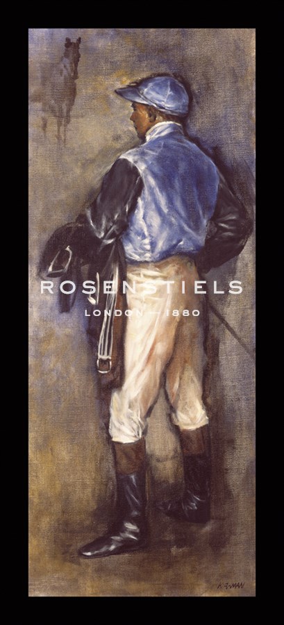Jay Boyd Kirkman Hand Numbered Limited Edition Print on Paper :"Jockey in Blue"