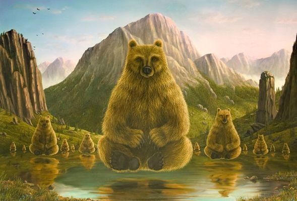 Robert Bissell Hand Signed and Numbered Limited Edition Canvas Giclee:"Guides"