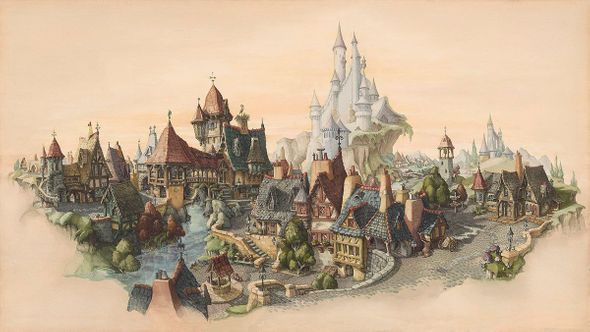 Tony Baxter Disney Limited Edition Gallery Wrap Canvas Giclee:"Tyrolean Fantasy"