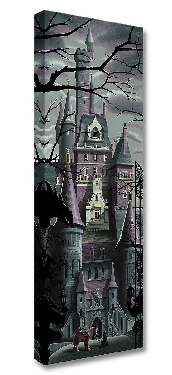 JC Richard Disney Limited Edition Gallery Wrap Canvas Giclee:"Beauty and the Beast Castle"