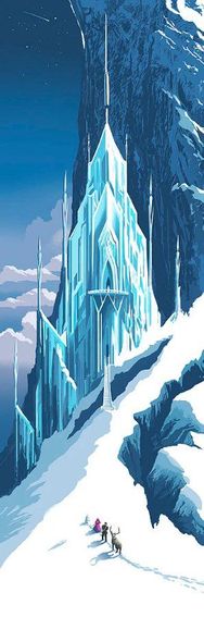 JC Richard Disney Limited Edition Gallery Wrap Canvas Giclee:"Frozen Castle"