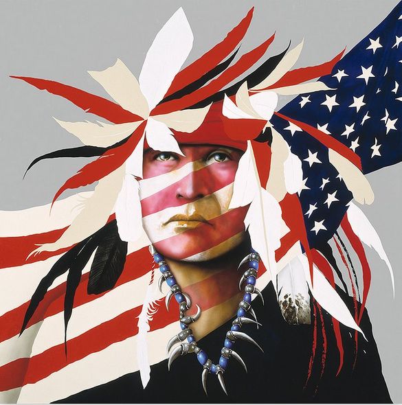 Jd Challenger Hand Signed and Numbered Limited Edition Canvas Giclee:"Freedom's Last Stand"
