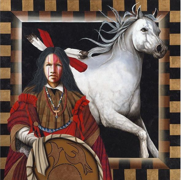 Jd Challenger Hand Signed and Numbered Limited Edition Canvas Giclee:"Born of Thunder"