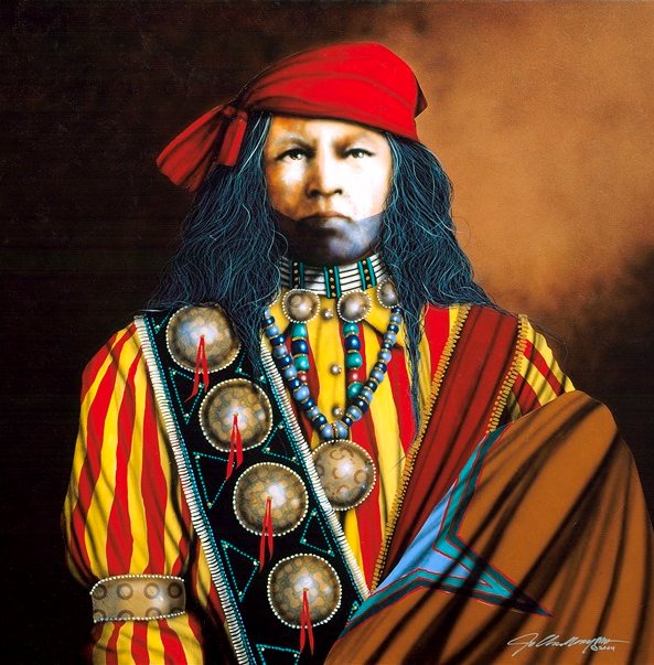 Jd Challenger Signed and Numbered Limited Edition Canvas Giclee:"Osceola Legend"