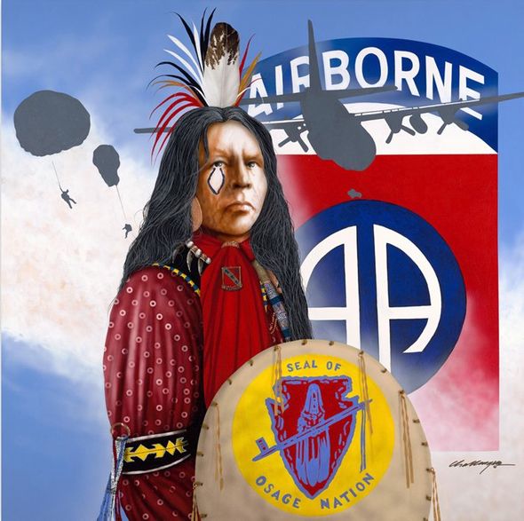 JD Challenger Signed and Numbered Limited Edition Canvas Giclee:"Raining Warriors"