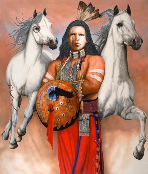 Jd Challenger Hand Signed and Numbered Limited Edition Canvas Giclee:"Spirits of the Sky"