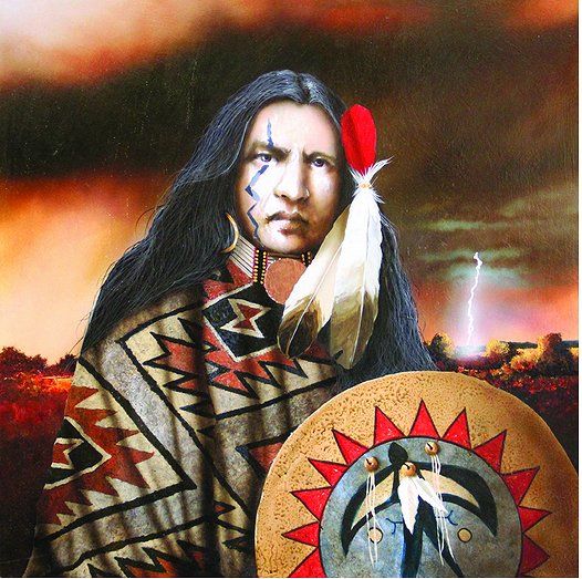 JD Challenger Artist Signed and Numbered Limited Edition Canvas Giclee: "Lightning Strikes Twice"
