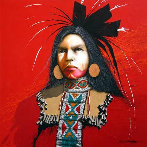 JD Challenger Artist Proof Limited Edition Canvas Giclee "Red Wings Song"