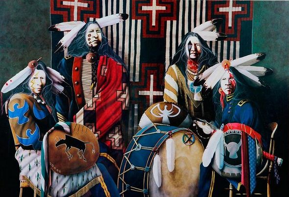 Jd Challenger Signed and Numbered Limited Edition Lithograph on Paper:"Eyes of a Nation"