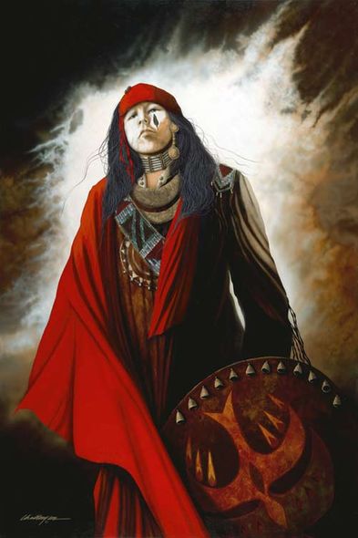 JD Challenger Artist Signed Special Edition Giclee:"He Whose Tread Causes The Earth To Tremble"