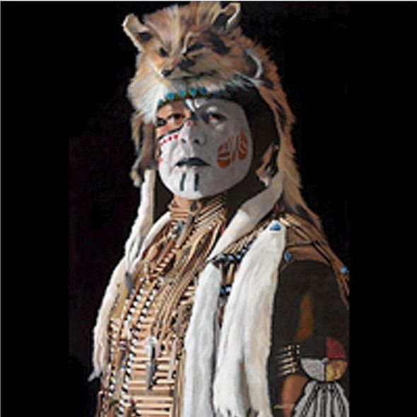 JD Challenger Handsigned & Numbered Limited Edition Giclee on Canvas:"Spirit of the Fox"