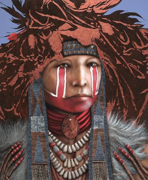 JD Challenger Handsigned & Numbered Limited Edition Giclee on Canvas:"Yellow Eagle's Dance"