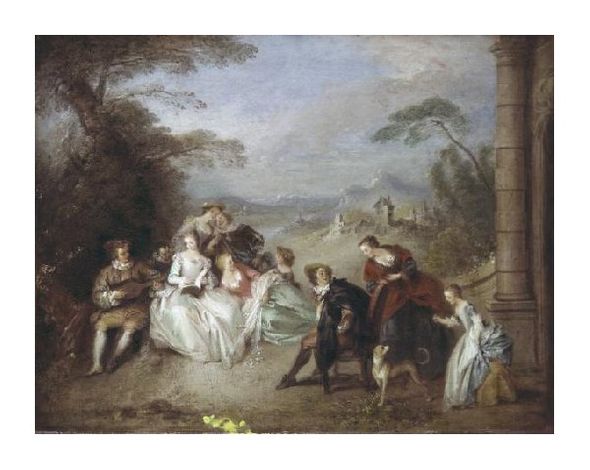 Jean-Baptiste Pater Fine Art Open Edition Gicl&eacute;e:"Country Festival"