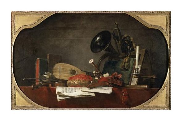Jean Baptiste Simeon Chardin Fine Art Open Edition Gicl&eacute;e:"Attributes of Music"