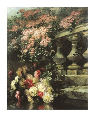 Jean Capeinick Hand Numbered Limited Edition Print on Paper :"Peonies"