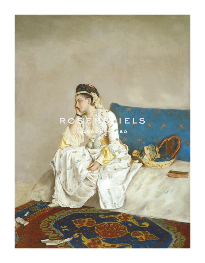 Jean Etienne Liotard Hand Numbered Limited Edition Print on Paper :"Woman Seated On A Bed"