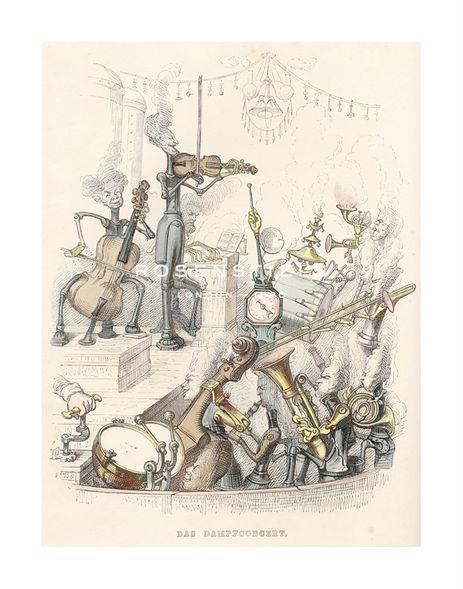 Jean-Jacques Grandville Hand Numbered Limited Edition Print on Paper :"Another World"